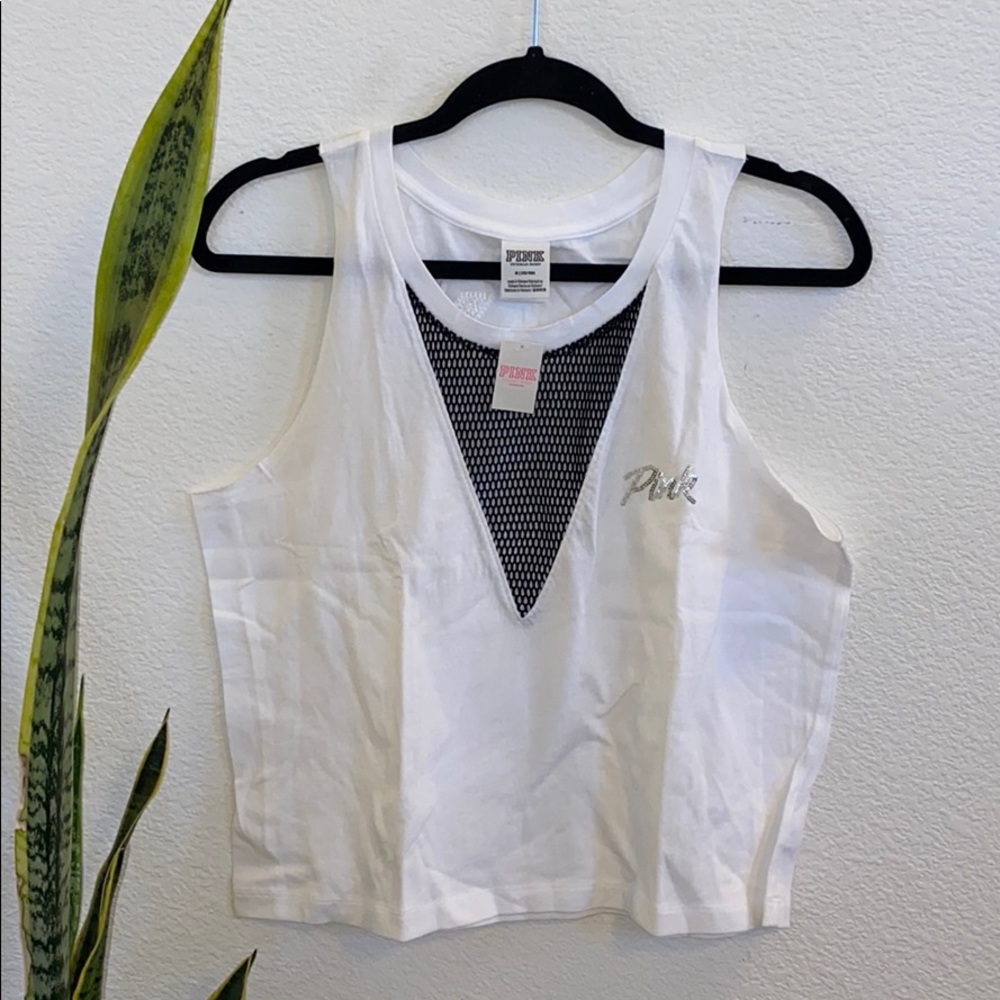 New VS PINK| White TANK TOP